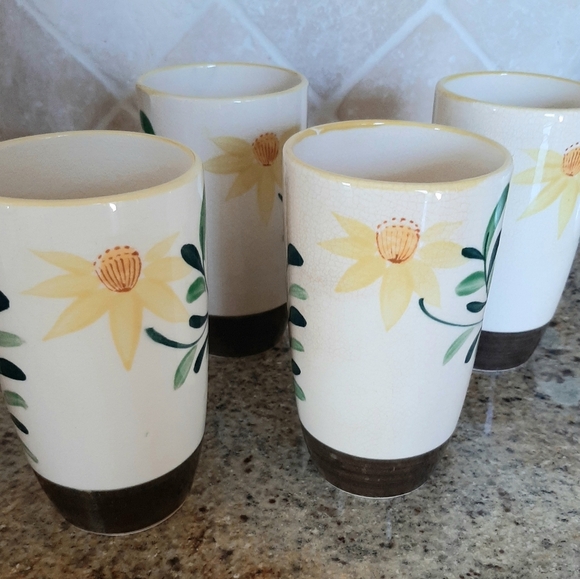 VTG NASCO HAND PAINTED CERAMIC TUMBLERS - Picture 3 of 10
